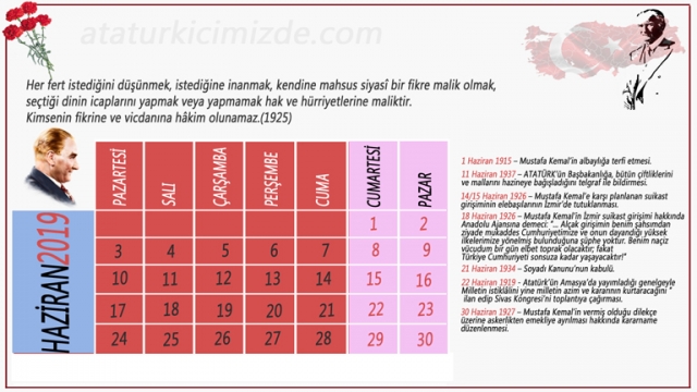 2019 Orta boy Atatürk takvimi 768x432